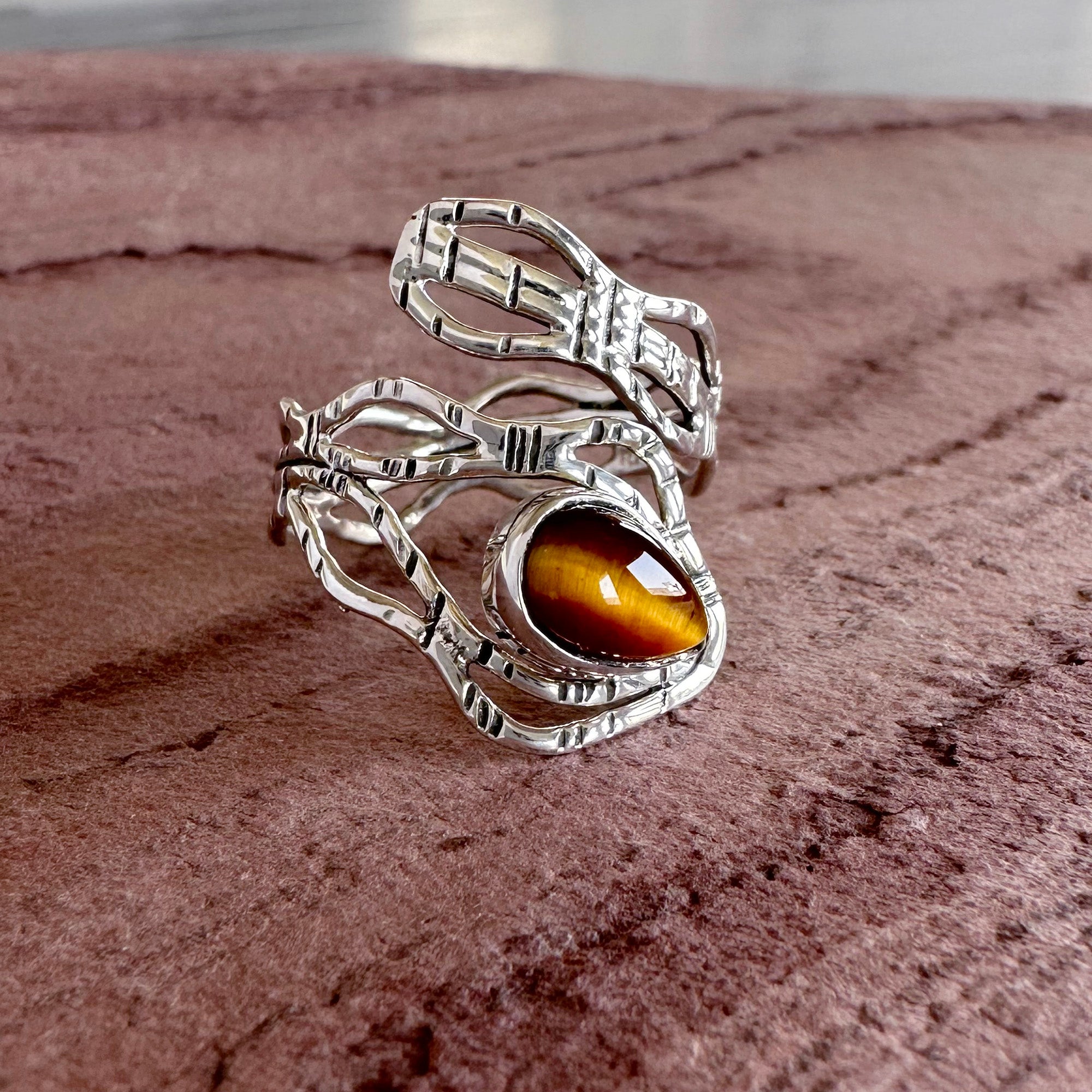 Ember Vine Statement Ring
