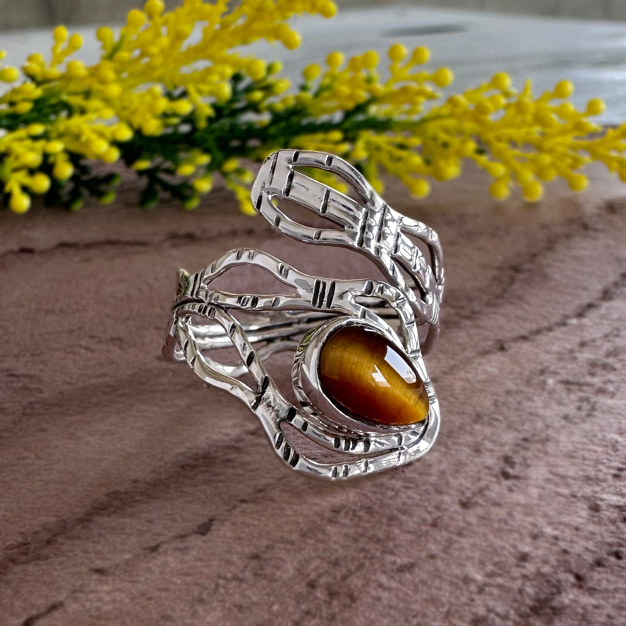 Ember Vine Statement Ring