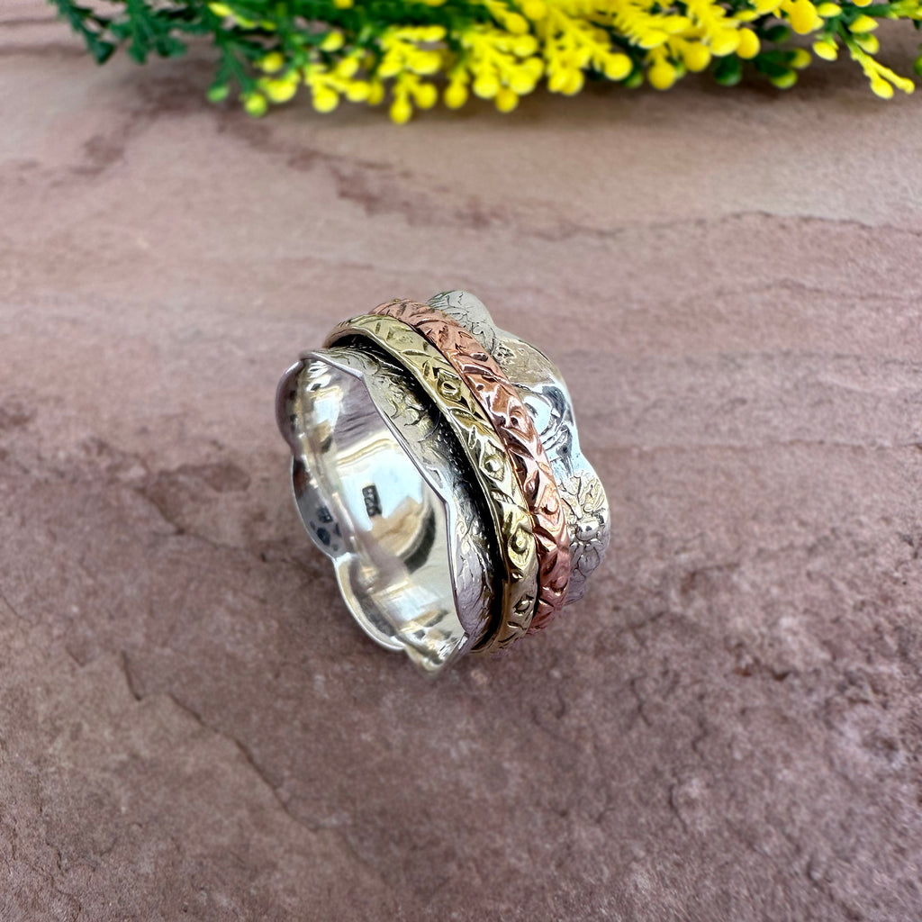 Terra Twist Spinner Ring