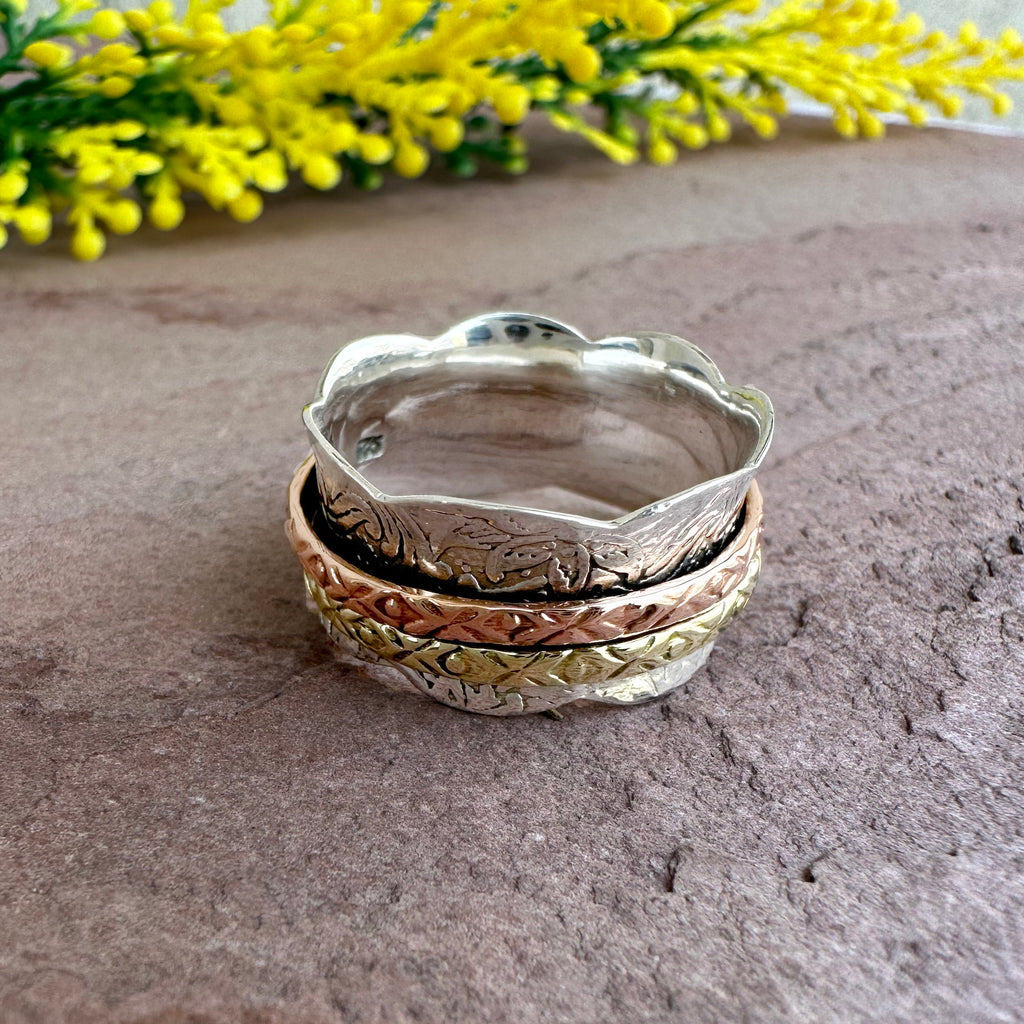 Terra Twist Spinner Ring