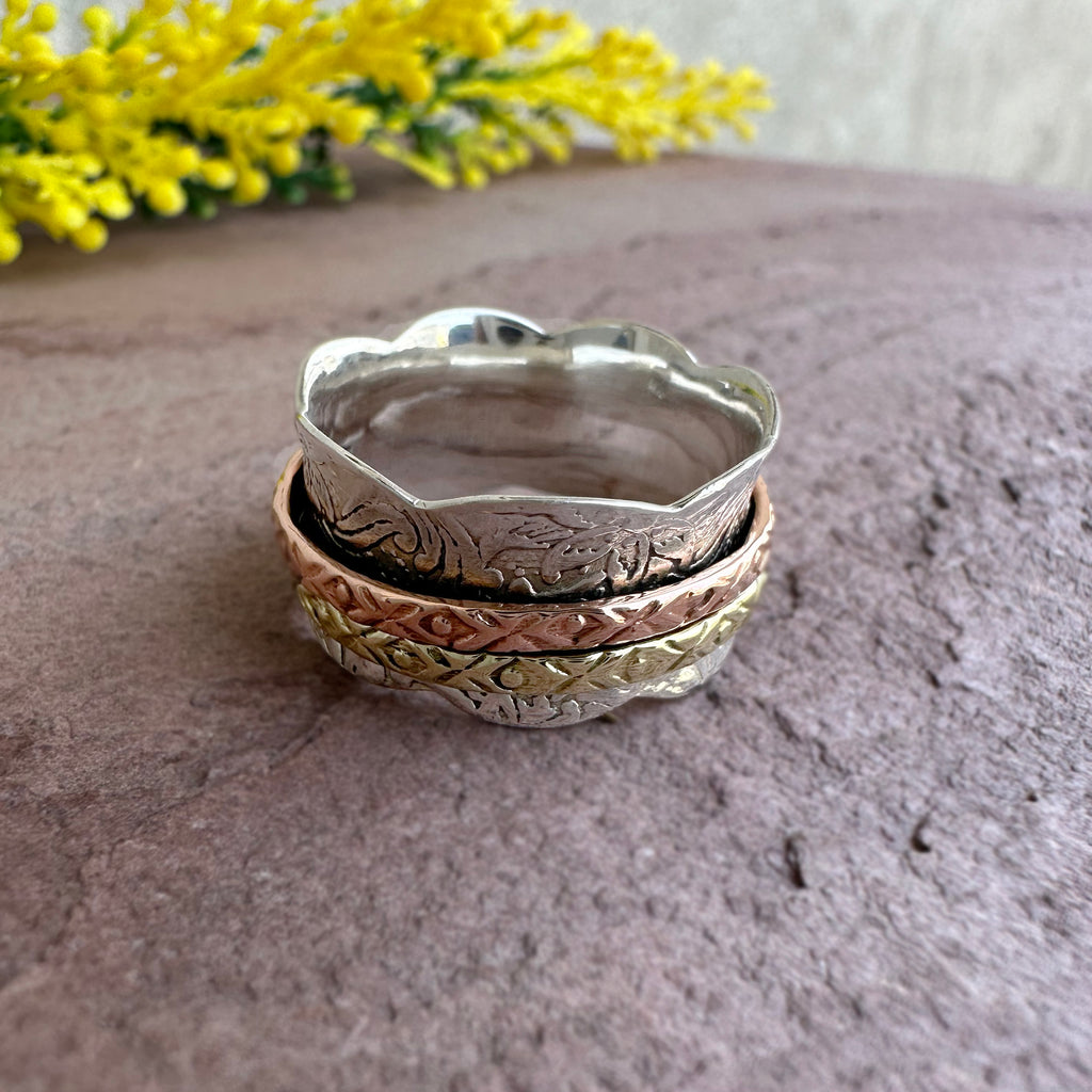 Terra Twist Spinner Ring