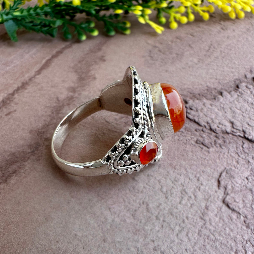 Sunset Ember Statement Ring