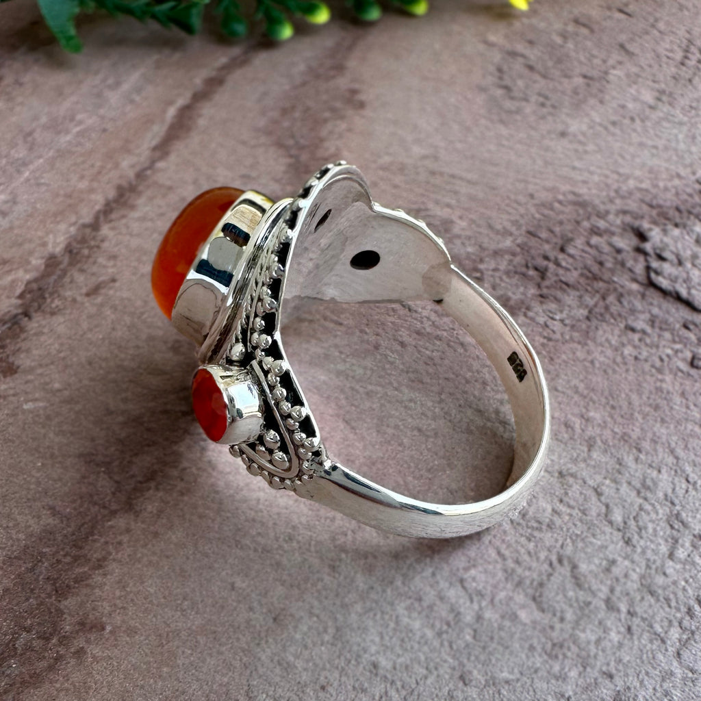 Sunset Ember Statement Ring
