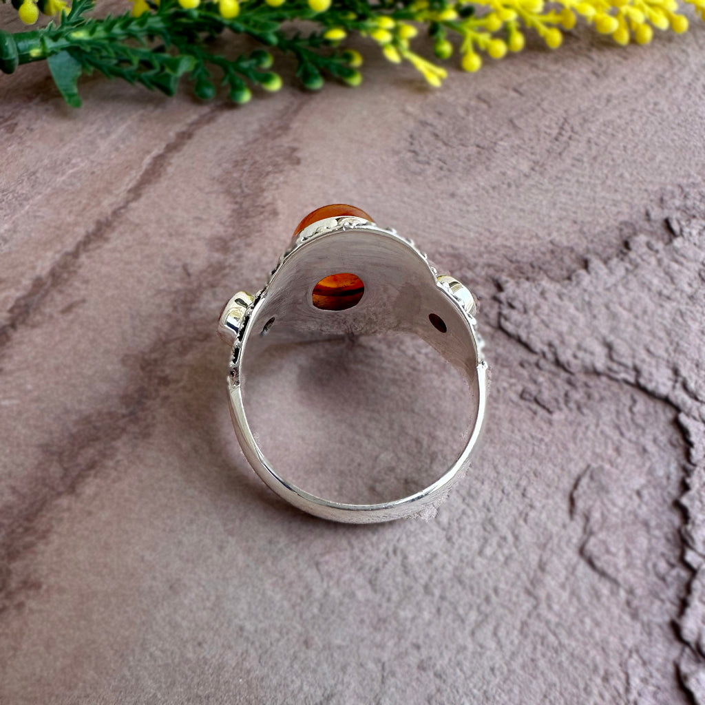 Sunset Ember Statement Ring