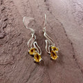 Golden Citrine Flow Earrings