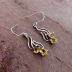 Golden Citrine Flow Earrings