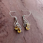 Golden Citrine Flow Earrings