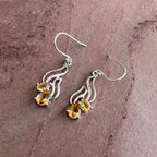 Golden Citrine Flow Earrings