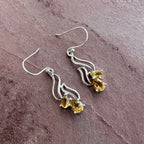 Golden Citrine Flow Earrings