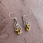 Golden Citrine Flow Earrings