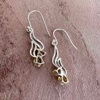 Golden Citrine Flow Earrings