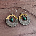 Golden Hour Malachite Earrings
