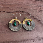 Golden Hour Malachite Earrings