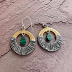 Golden Hour Malachite Earrings