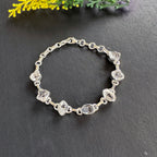 Sofloras Handcrafted Herkimer Diamond Bracelet | Unique Silver Original