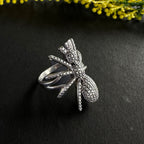 Noir Spider 925 Sterling Silver Ring| Handcrafted Gothic Statement Jewelry