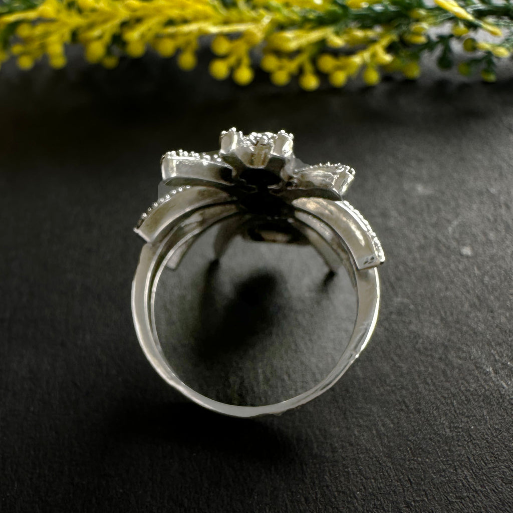 Noir Spider 925 Sterling Silver Ring| Handcrafted Gothic Statement Jewelry