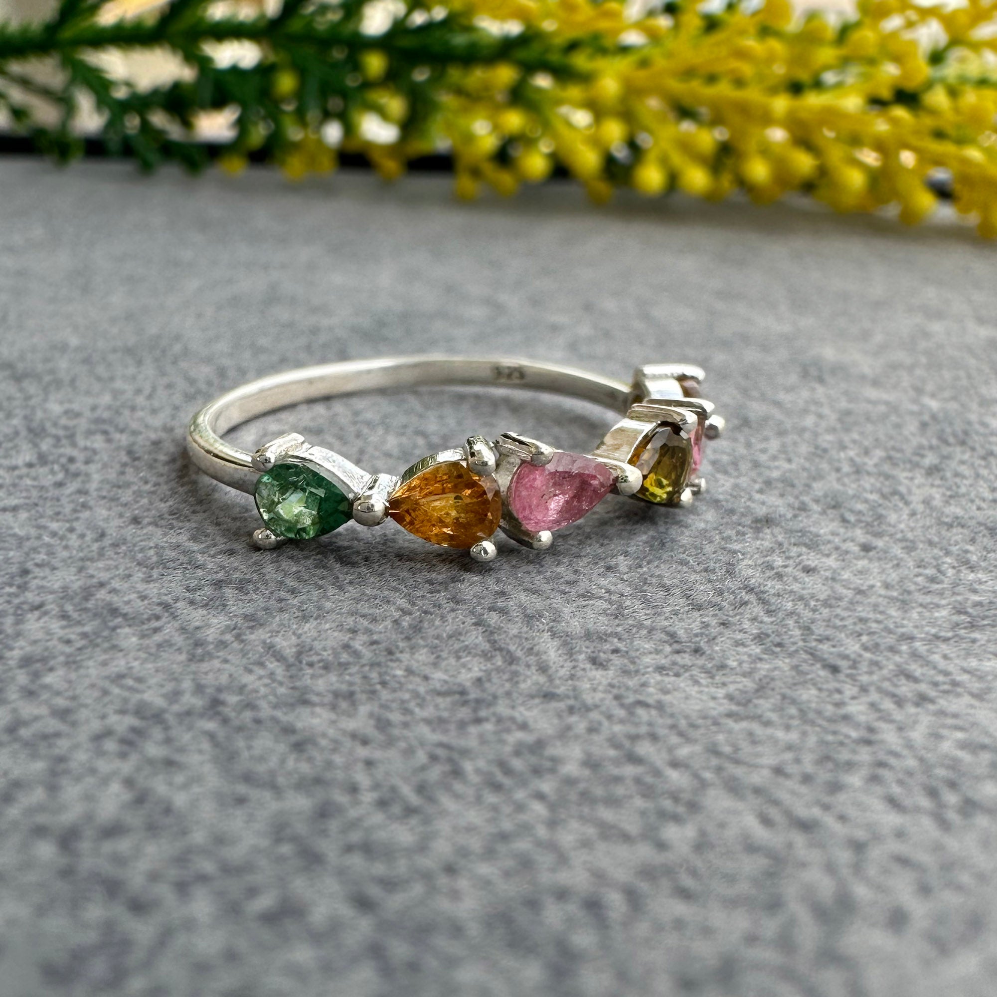 Autumn Vine Multi Tourmaline Ring