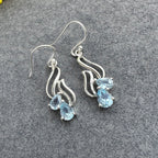 Blue Topaz Filigree Drops