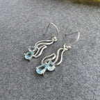 Blue Topaz Filigree Drops