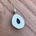 Antique Silver Coast Larimar Pendant
