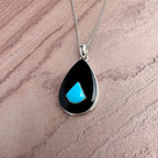 Moonlit Onyx Turquoise Pendant