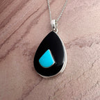 Moonlit Onyx Turquoise Pendant