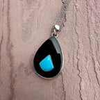 Moonlit Onyx Turquoise Pendant
