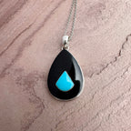 Moonlit Onyx Turquoise Pendant