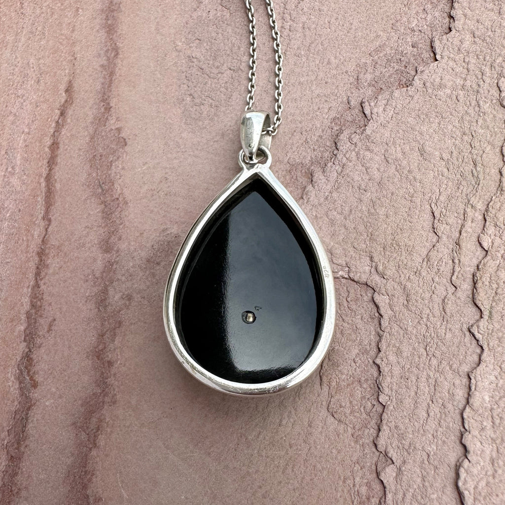 Moonlit Onyx Turquoise Pendant