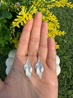 Leaf Earrings- Minimalist Nature-Inspired Dangle Jewelry