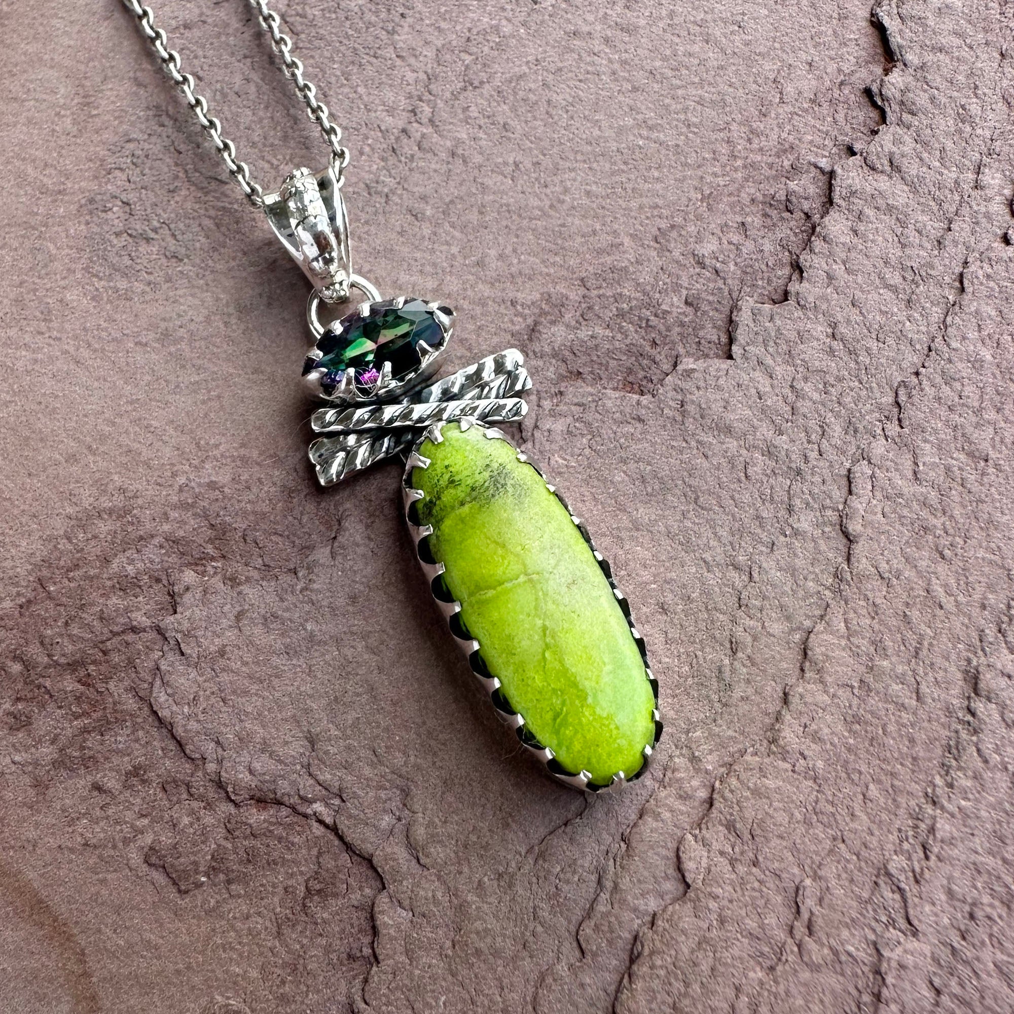 Lime Blossom Pendant