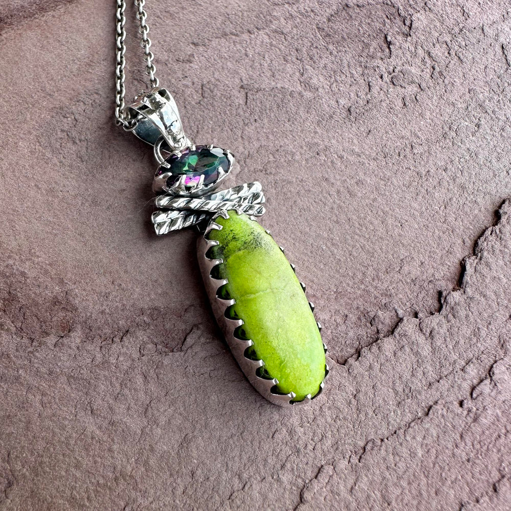 Lime Blossom Pendant