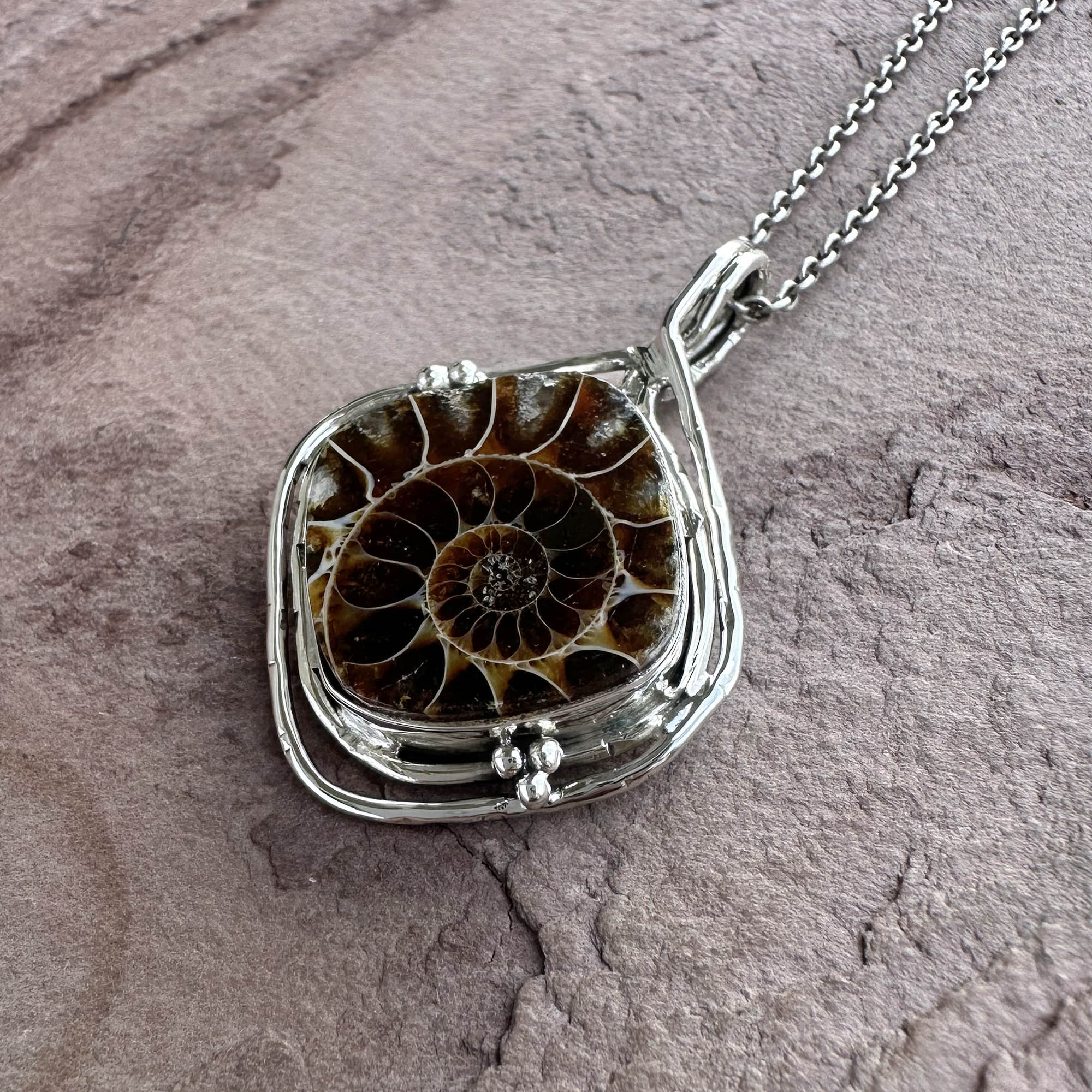 Ancient Echo Fossil Pendant