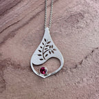 The Garnet Tree Pendant