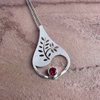 The Garnet Tree Pendant