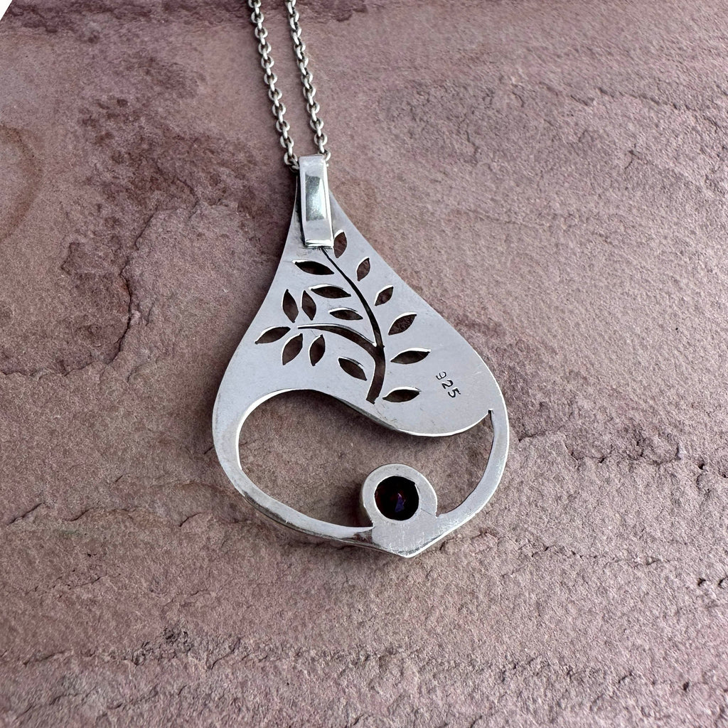 The Garnet Tree Pendant