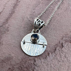 Smokey Quartz Hinged Kinetic Pendant