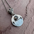Smokey Quartz Hinged Kinetic Pendant