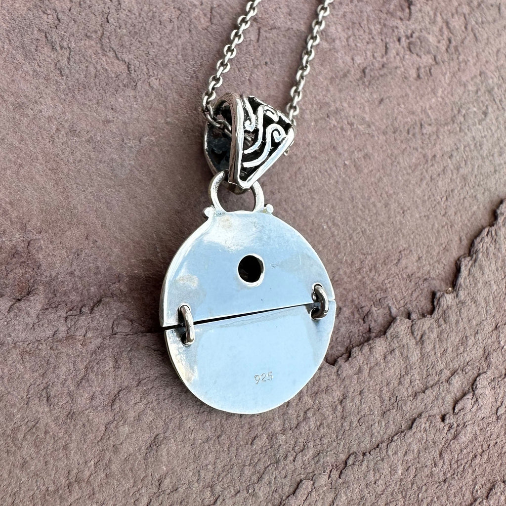 Smokey Quartz Hinged Kinetic Pendant