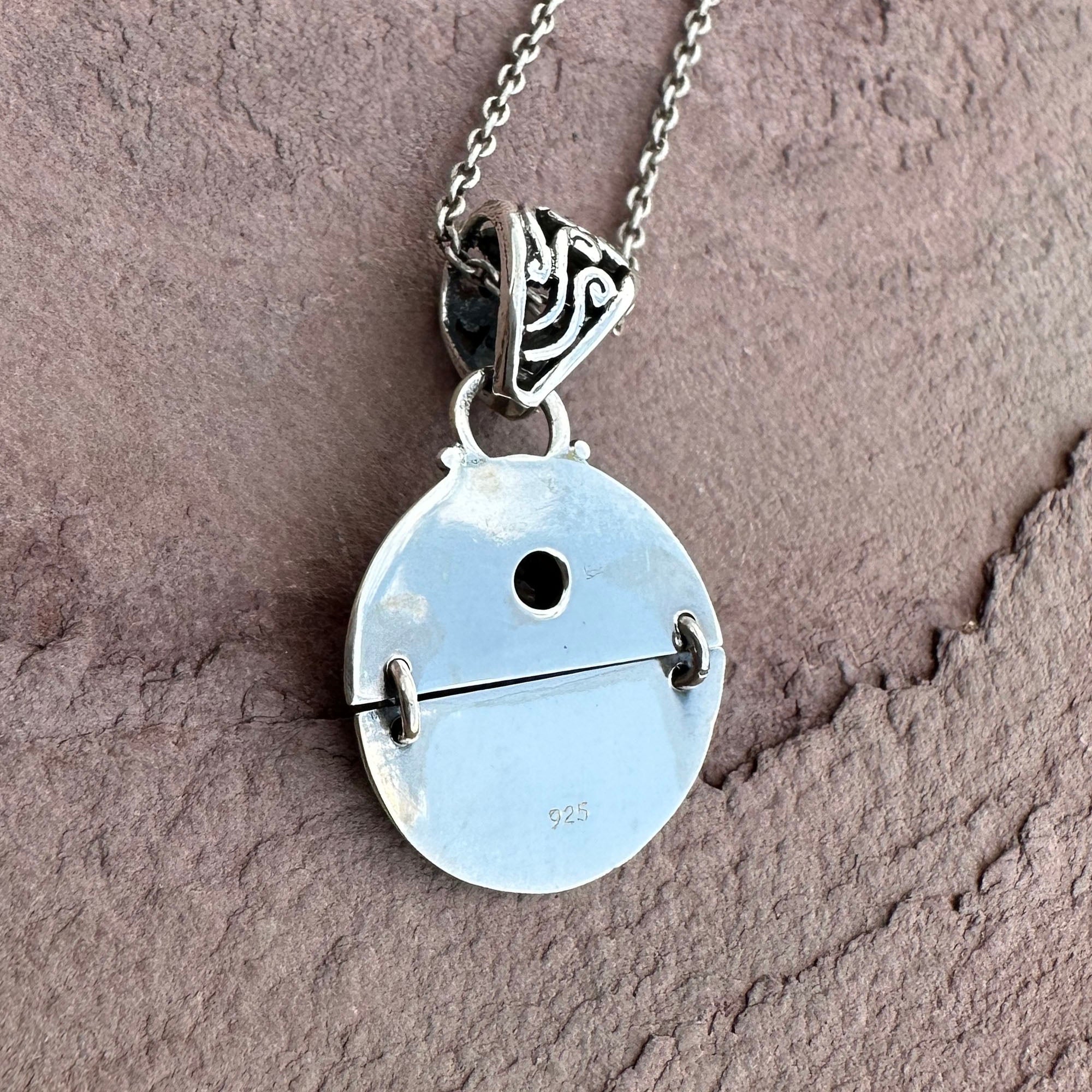 Smokey Quartz Hinged Kinetic Pendant