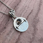 Smokey Quartz Hinged Kinetic Pendant