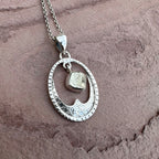 Raw Pyrite Lunar Crest Necklace