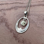 Raw Pyrite Lunar Crest Necklace
