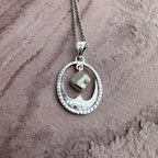 Raw Pyrite Lunar Crest Necklace