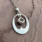 Raw Pyrite Lunar Crest Necklace