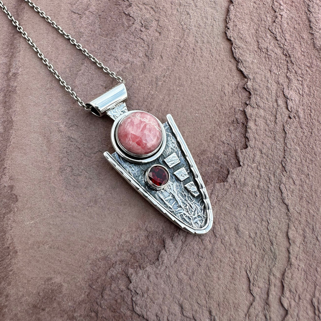 Warrior Heart Shield Pendant