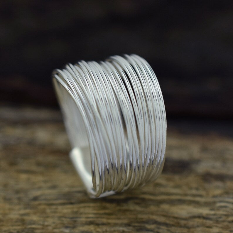 Silvercoil Relic Ring- 925 silver